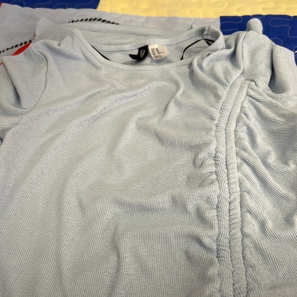 Divided bodycon baby blue dress XS - Picture 3 of 4